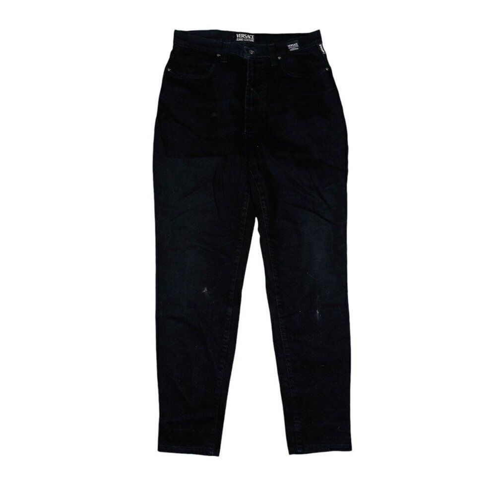 FB12 Vtg Versace Jeans Couture ITTIERRE Black Size‎ 31  45 Straight Leg